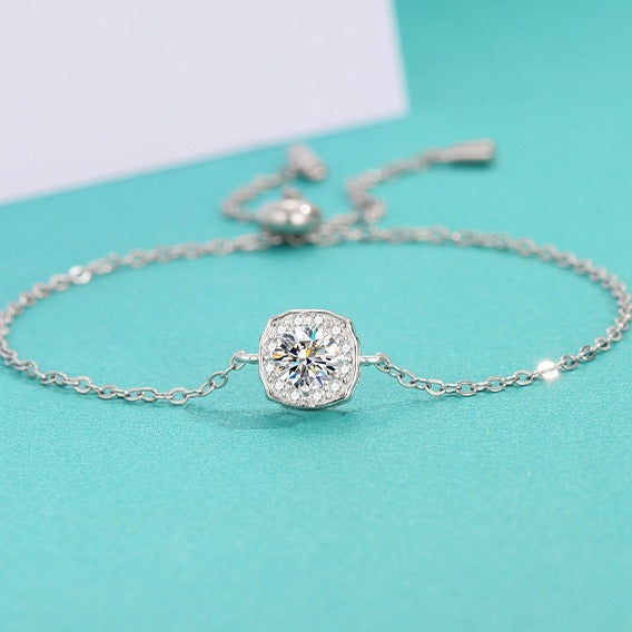 时尚简约Moissanite Hairui女士手链