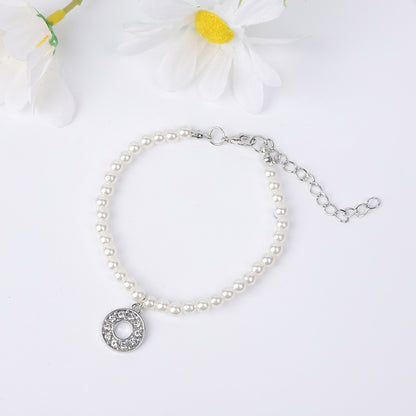 Bracelet Women's Simple Pearl English Letters