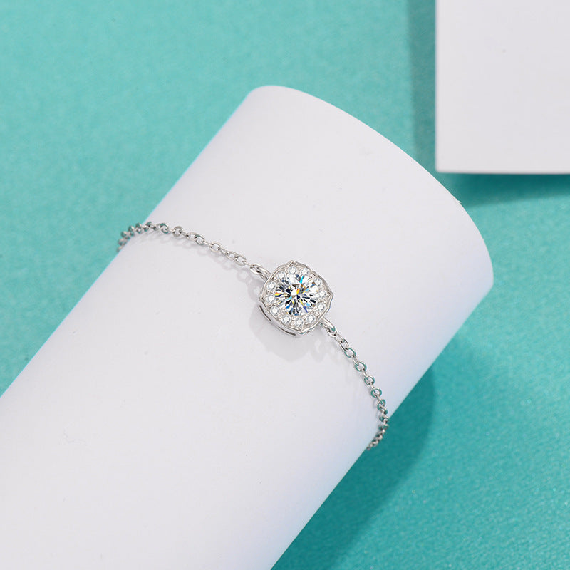 时尚简约Moissanite Hairui女士手链