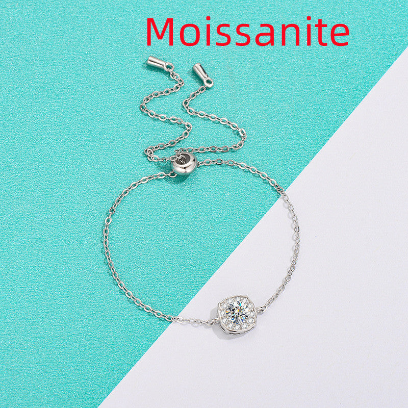 时尚简约Moissanite Hairui女士手链