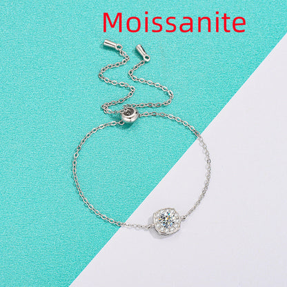 时尚简约Moissanite Hairui女士手链