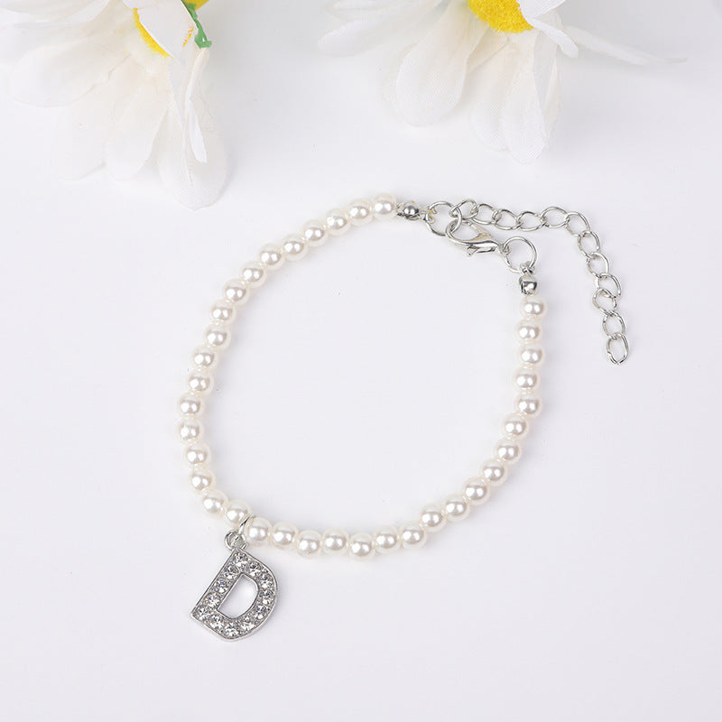 Bracelet Women's Simple Pearl English Letters