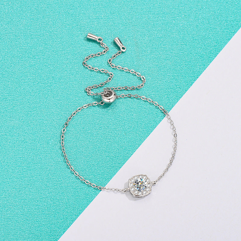 时尚简约Moissanite Hairui女士手链